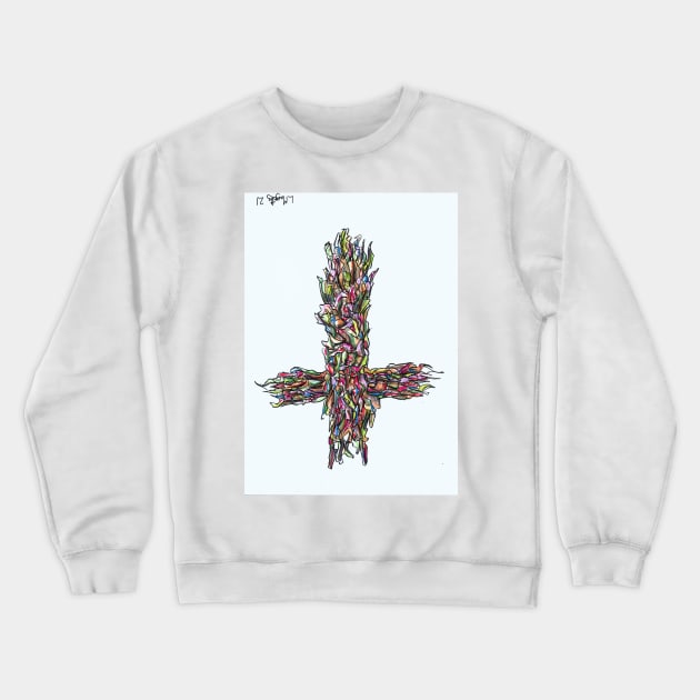 Awoken Cross Crewneck Sweatshirt by LukeMargetts